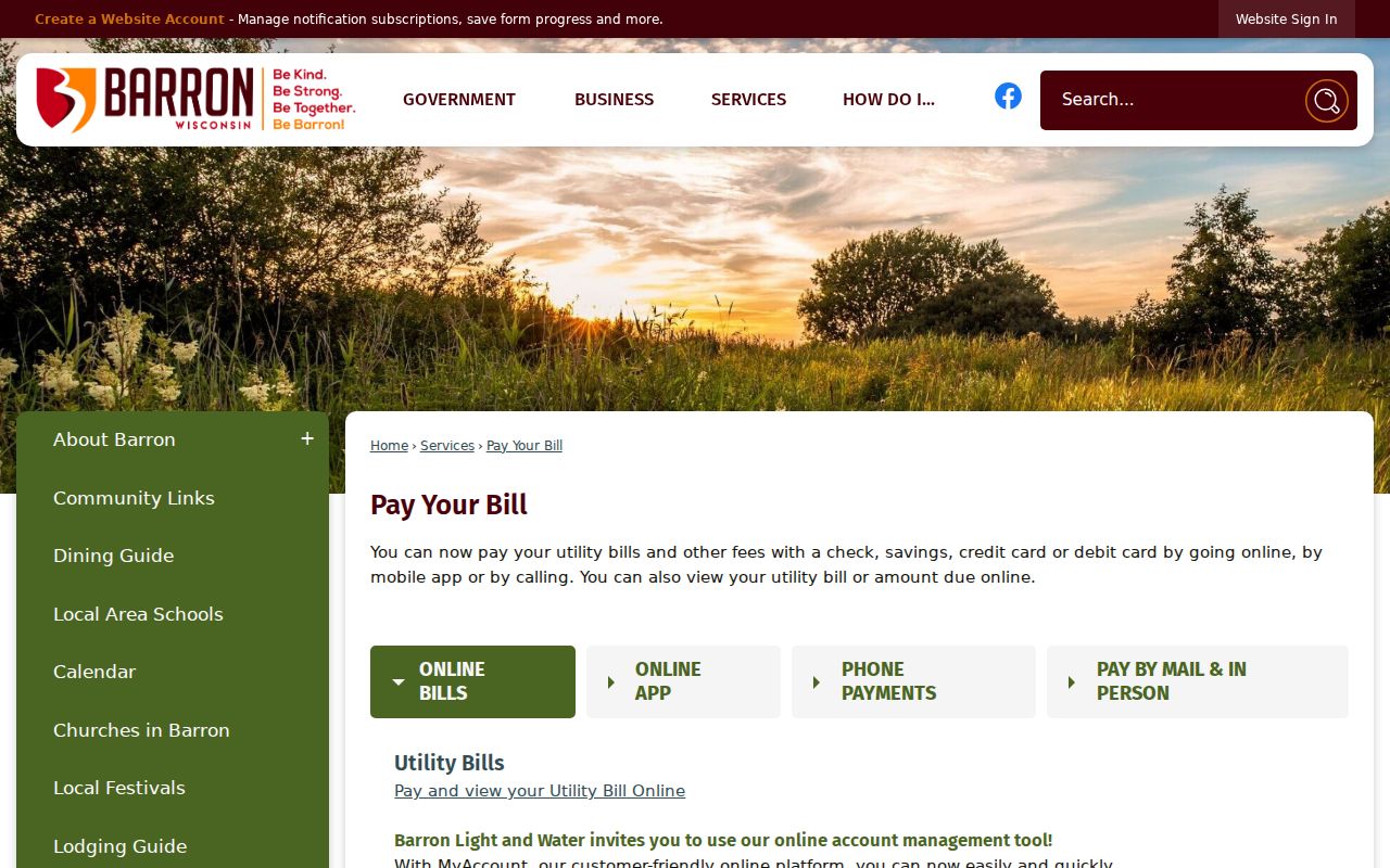 Barron court docket city payment options and convenience fee notice